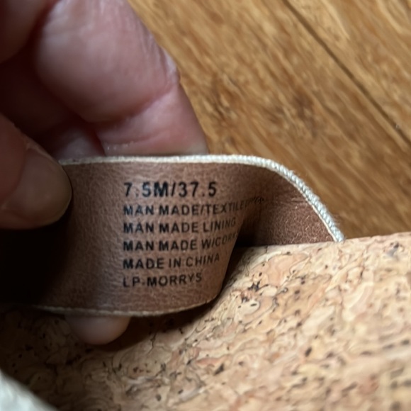 NEW LUCKY BRAND Strappy Tan/Brown Wedge Sandals sz 7.5 - Picture 6 of 6